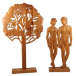 89 1981 Adamo e Eva sculture lignee