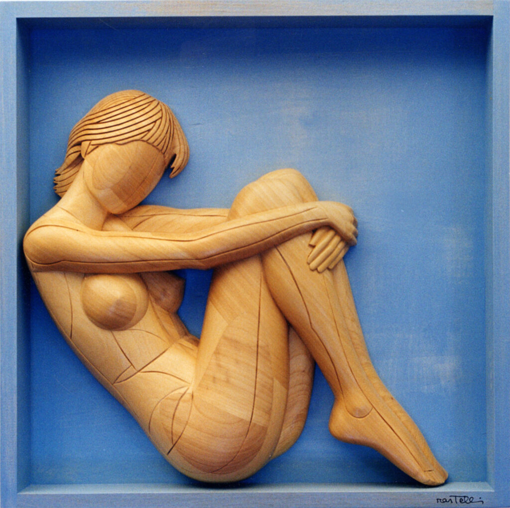 2001 nudo in scatola, cm.90x90