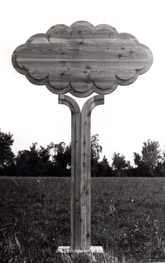 1976 albero, scultura lignea