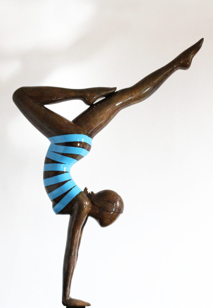 10 2014 ginnasta bronzo dipinto
